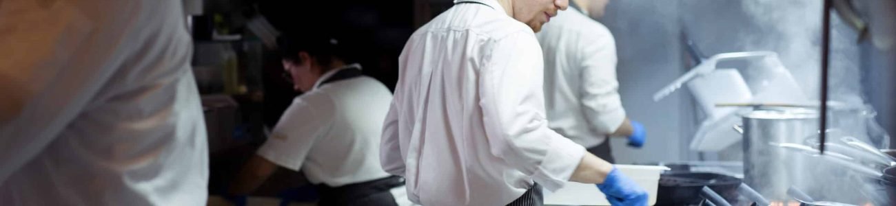 Chef working on the kitchen